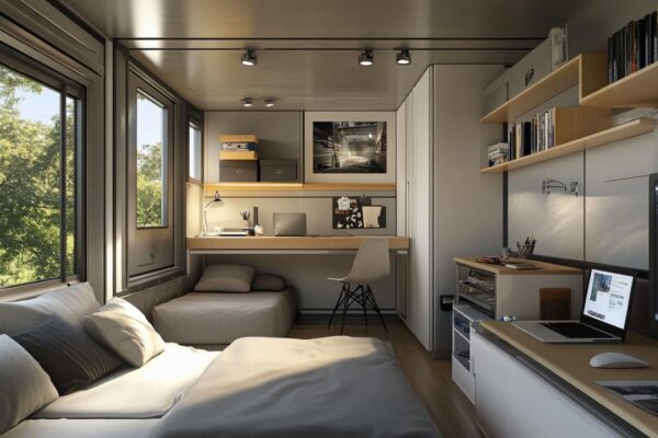 Critères de choix : Aménagez votre studio étudiant avec le conteneur parfait – Guide pour éviter les pièges de l’aménagement